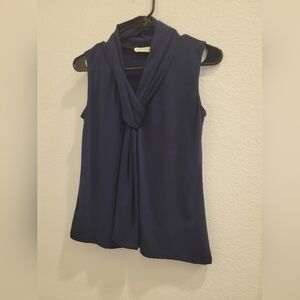 Elegant Navy Sleeveless Top